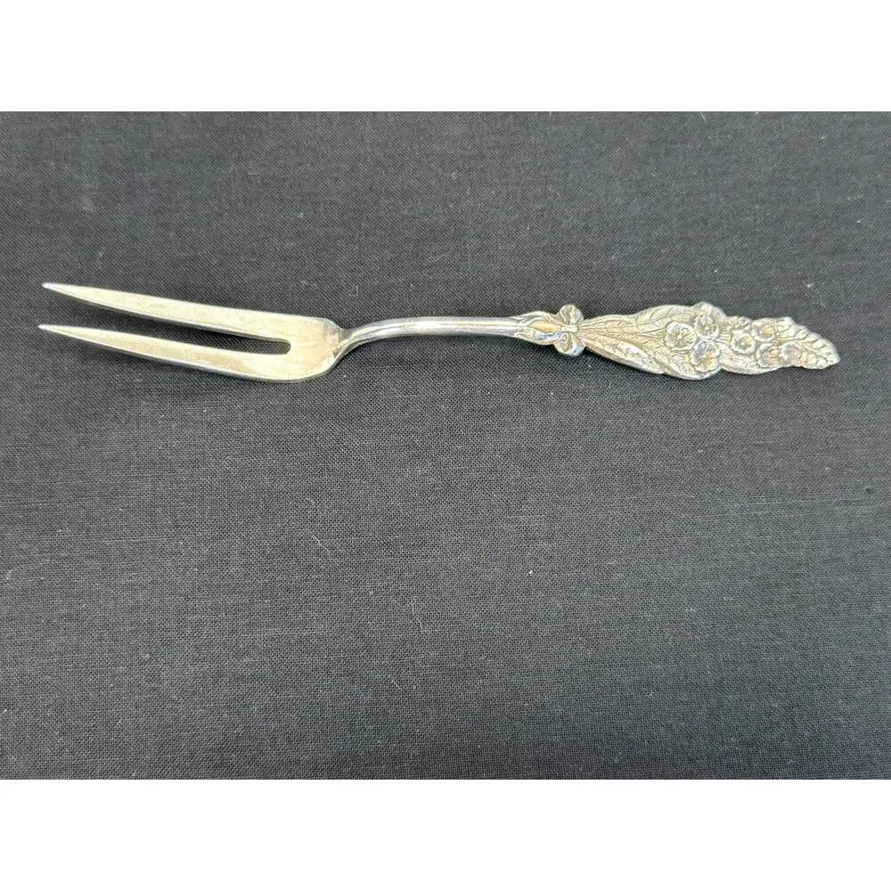 Vintage Reed & Barton Harlequin Silverplated Serving Set Ornate Floral Handles